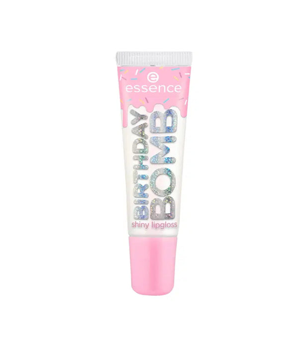 Luciu de buze Essence Birthday Bomb, strălucitor, nuanța 01 Cake My Day, 10 ml
