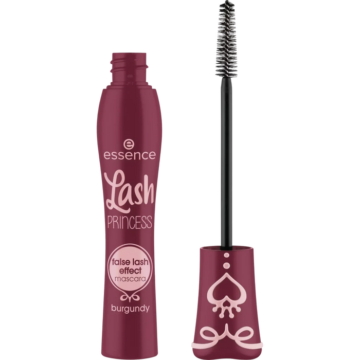 Mascara Essence Lash Princess, efect de gene false, burgundia, 12 ml