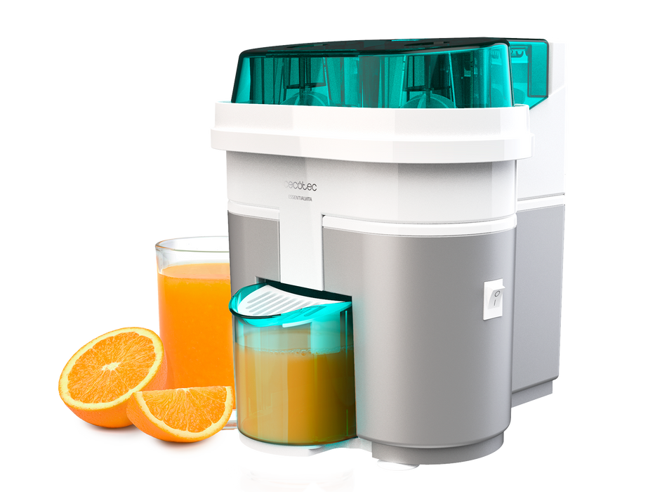 Storcător electric de citrice Cecotec EssentialVita Twice White, 90 W, 500 ml, alb