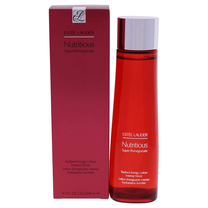 Loțiune de față Estee Lauder Nutritious Super-Pomegranate Radiant Energy, hidratantă, cu vitamine și minerale esențiale, 200 ml