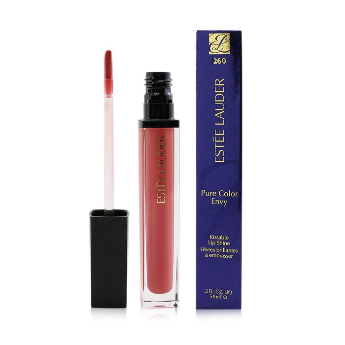 Luciu de buze Estee Lauder Pure Color Envy Kissable, strălucitor, nuanța 260 Rose Rebel, 6 ml