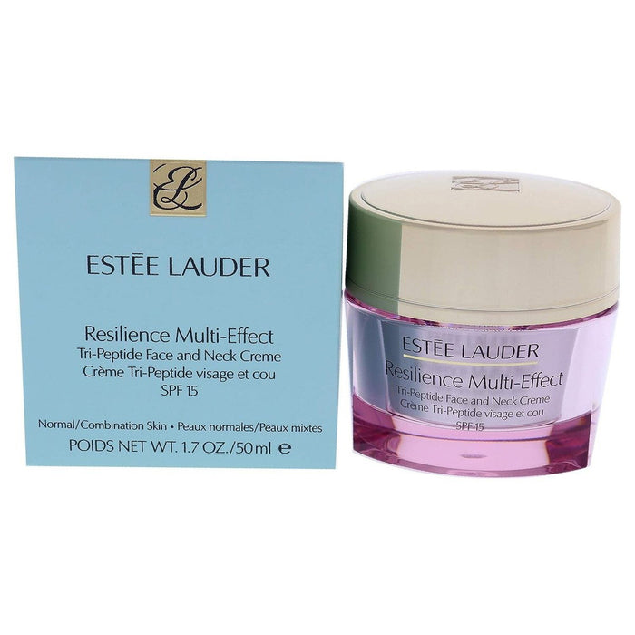 Cremă de față și gât Estee Lauder Resilience Multi-Effect, antiîmbătrânire, de zi, SPF 15, 50 ml