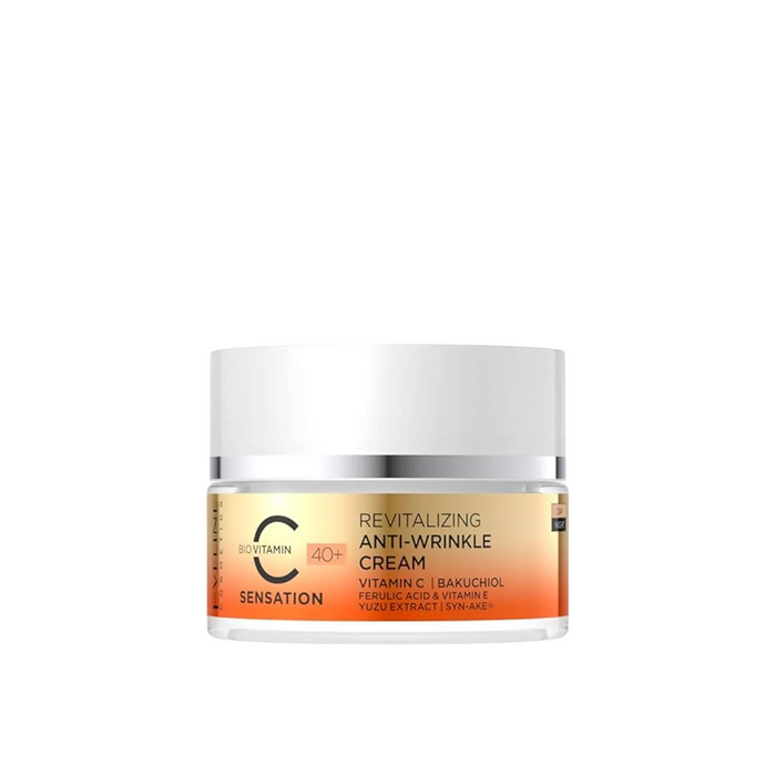 Cremă de față Eveline Cosmetics C Sensation, antirid, de zi și de noapte, 50 ml