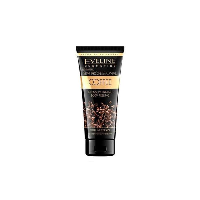 Exfoliant pentru corp Eveline Cosmetics Spa! Professional Coffee, cu cofeină, efect de fermitate, 200 ml