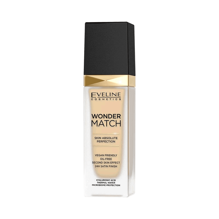 Fond de ten lichid Eveline Cosmetics Wonder Match Skin Absolute Perfection, hidratant, nuanța 05 Porțelan deschis, 30 ml