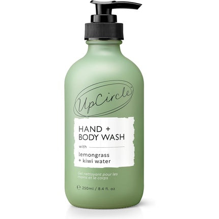 Spălare Mâini și Corp UpCircle cu Kiwi Water 250ml - Calmante și Protectoare - Glicerină și Lemongrass