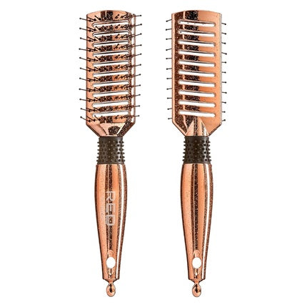 Perie Paddle Red By Kiss Rose Gold Anti-încâlcire