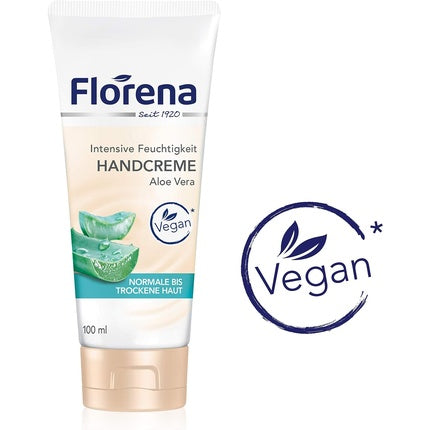 Cremă de mâini Florena cu Aloe Vera, vegan, 100ml