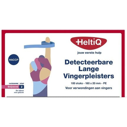 Plasturi detectabili pentru degete Heltiq, 180x20mm