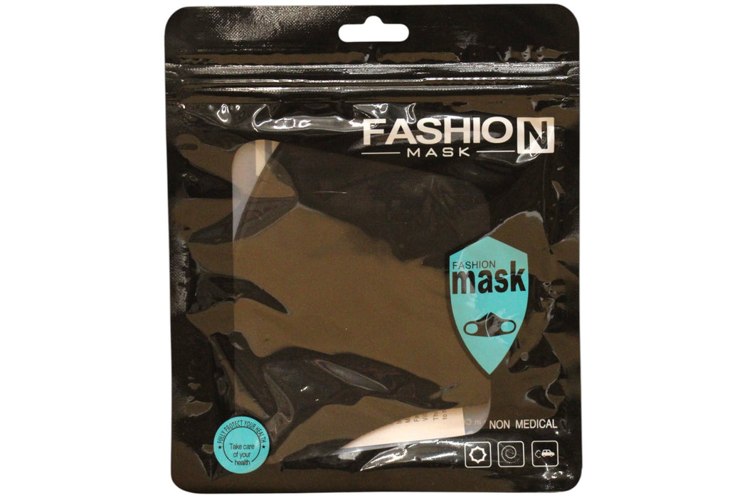 Mască reutilizabilă din material textil Fashion, neagră