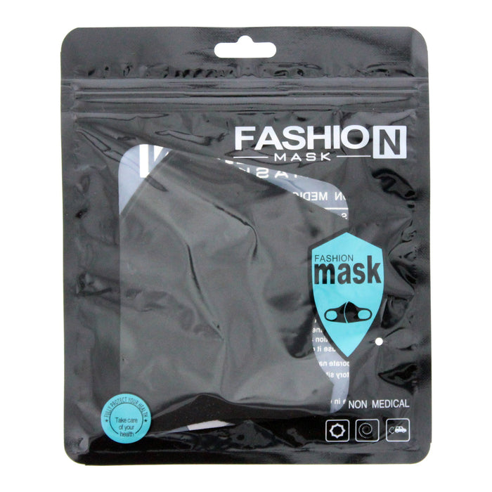 Mască reutilizabilă din material textil Fashion, neagră