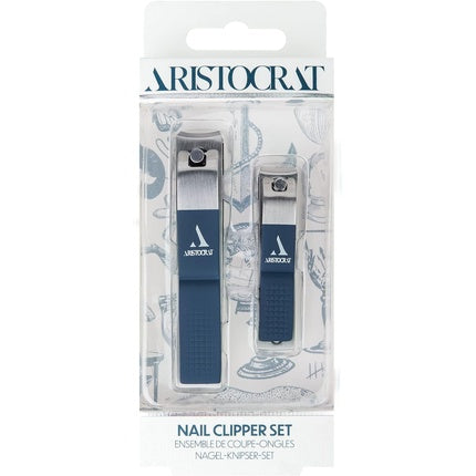 Set Unghiere Aristocrat - metal, albastru