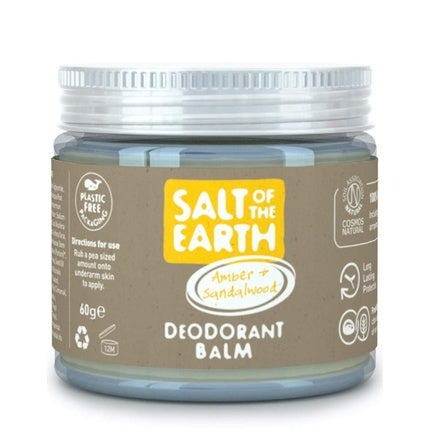 Deodorant Balsam, Salt Of The Earth, Amber și Lemn de Santal, 60g