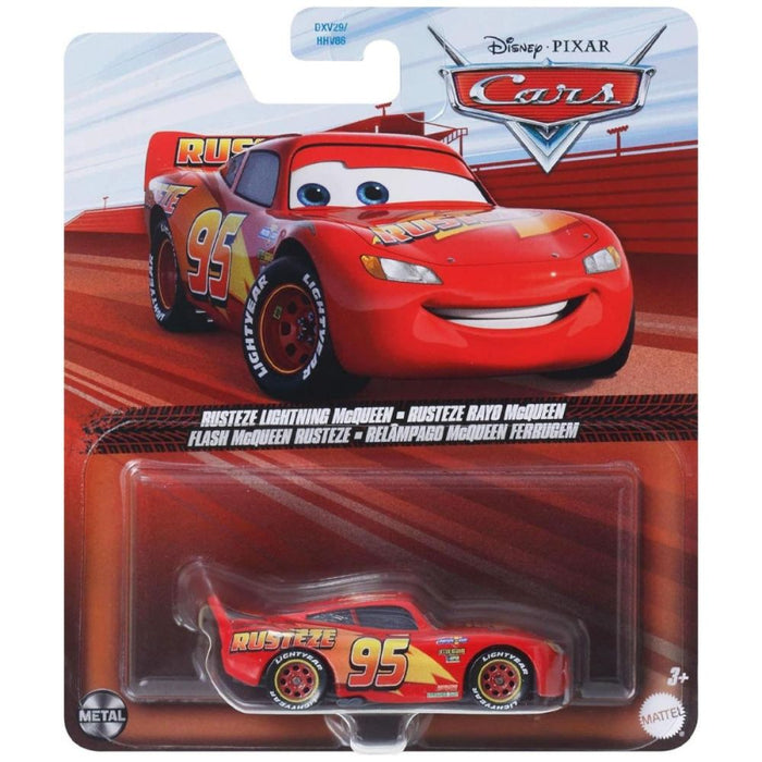 Mașinuță Mattel Cars, Rust-eze Lightning McQueen, metal, 3+ ani