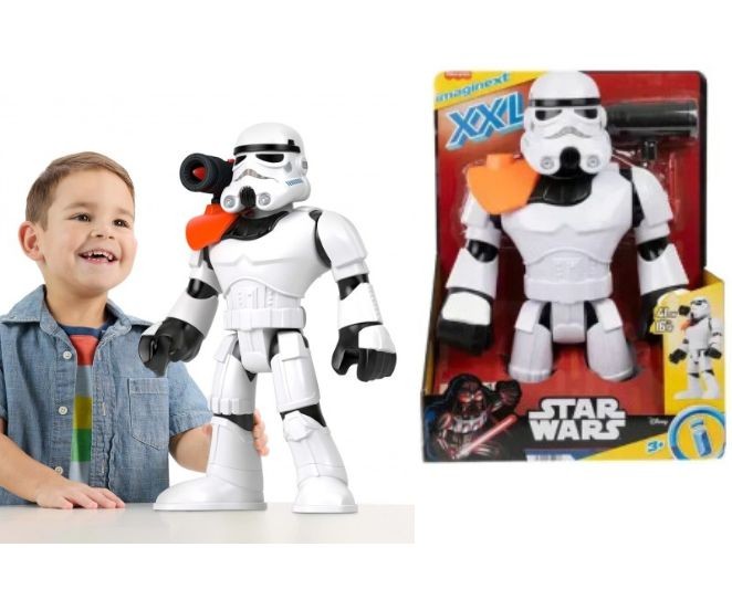 Figurină Mattel Imaginext Star Wars XXL Stormtrooper, 41 cm, 3+ ani
