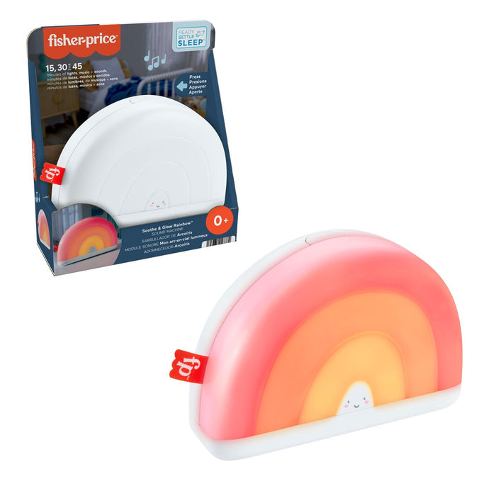 Lampă muzicală Mattel Fisher Price Soothe & Glow Rainbow, 0+ luni, 15/30/45 minute