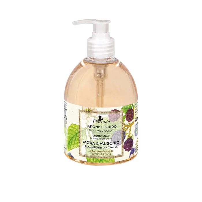 Săpun lichid Florinda Blackberry & Musk, pentru mâini, față și corp, 500 ml