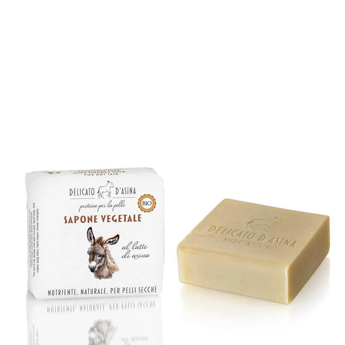 Săpun solid Florinda Delicato d'Asina, vegetal, cu lapte de măgăriță, pentru piele uscată, 100 g
