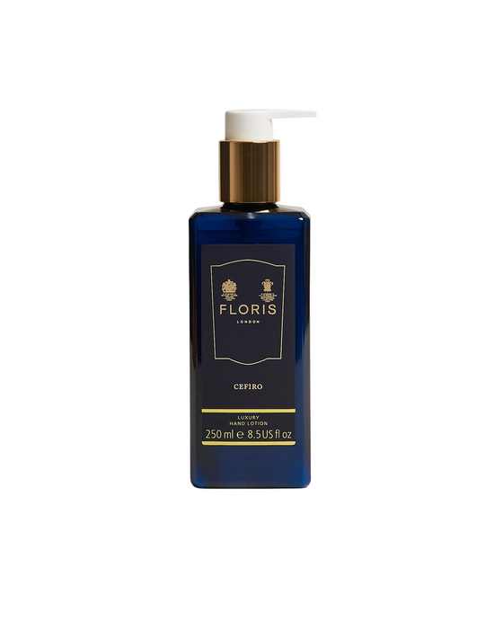 Loțiune de mâini Floris Of London Cefiro, hidratantă, cu ulei de migdale dulci, floral-citric, 250 ml