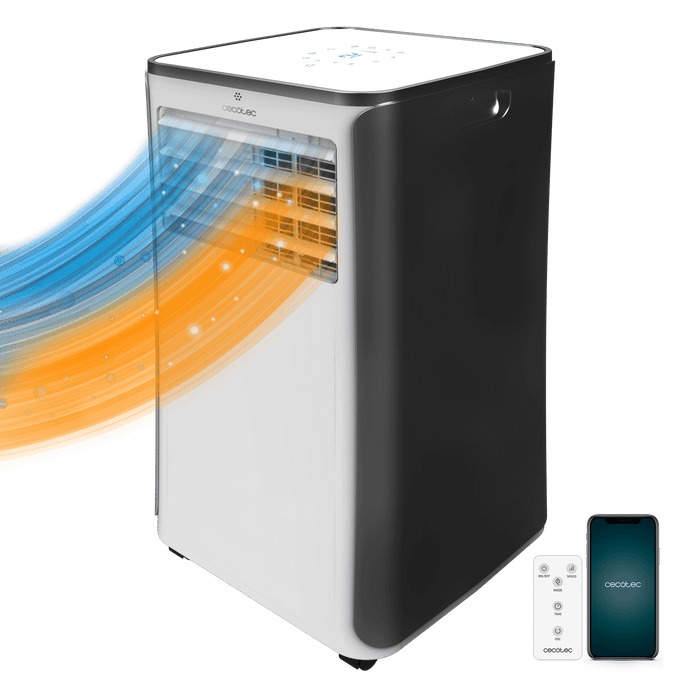 Aer condiționat portabil cu pompă de căldură Cecotec ForceClima 9500 Heating Connected, 9000 BTU, 1010 W, Wi-Fi