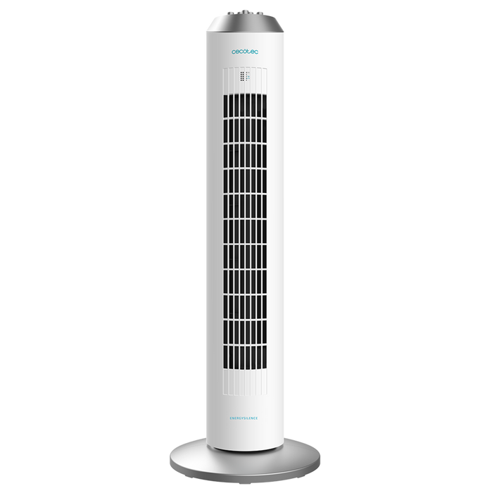 Ventilator turn Cecotec EnergySilence 8090 Skyline, 60 W, 84 cm, 3 trepte, alb