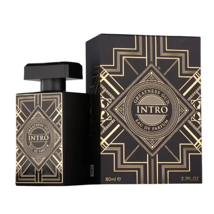 Apă de parfum Fragrance World Greatness Oud Intro, unisex, 80 ml
