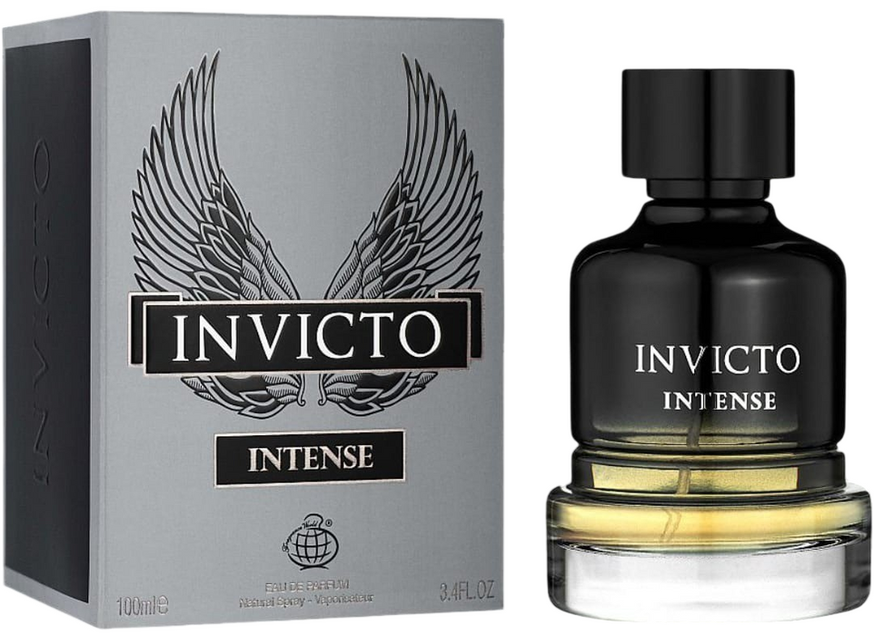 Apă de parfum Fragrance World Invicto Intense, pentru bărbați, 100 ml