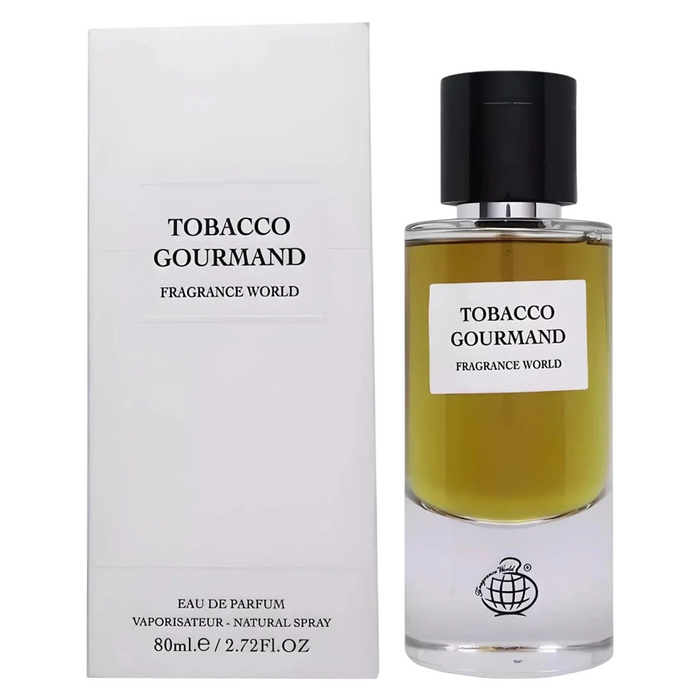 Apă de parfum Fragrance World Tobacco Gourmand, unisex, 80 ml