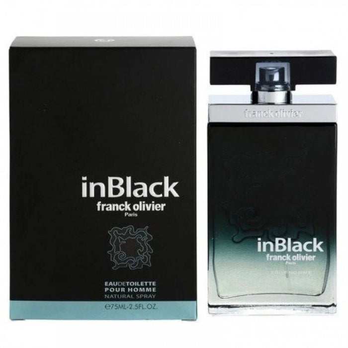 Apă de toaletă Franck Olivier In Black, pentru bărbați, 75 ml