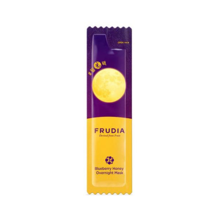 Mască de față Frudia Delivered From Fruit Blueberry Honey Overnight Mask, hidratantă, de noapte, 5 ml