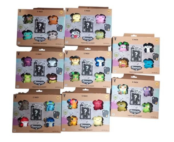 Set 5 figurine colectibile PMI Fuggler Funny Ugly Monster, 6+ ani