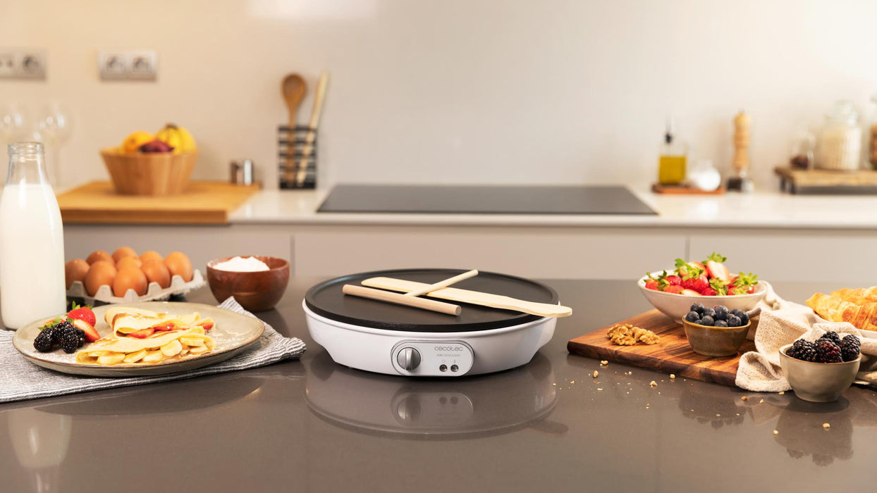 Aparat pentru clătite Cecotec Fun Crepelicious, 1000 W, diametru 30,5 cm, negru