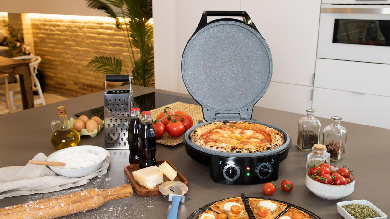 Cuptor electric pentru pizza Cecotec Fun Pizza&Co, 1800 W, diametru 31 cm, timer 30 min