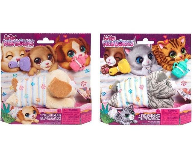 Jucărie interactivă Hasbro FurReal Newborns, diverse modele, 4 piese