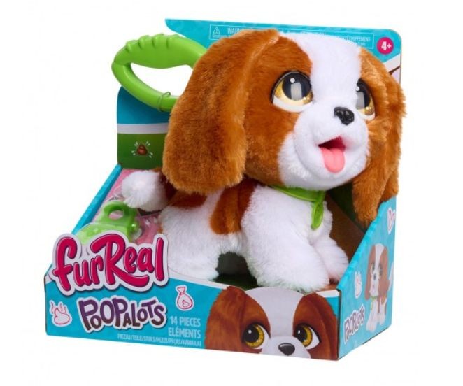 Jucărie interactivă Hasbro FurReal Poopalots, Cavalier King Charles Spaniel, 14 piese, 4+ ani