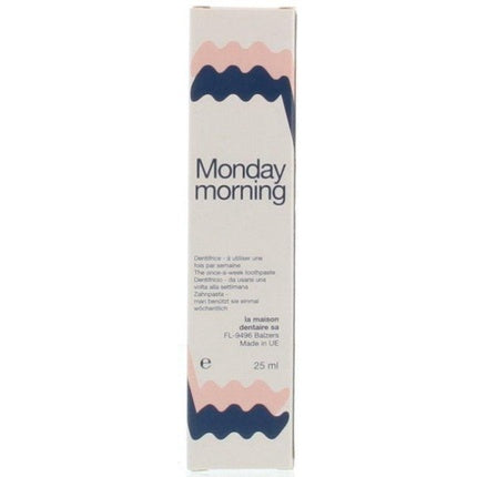 Pastă de dinți Monday Morning, 25 ml, ambalaj cu design colorat