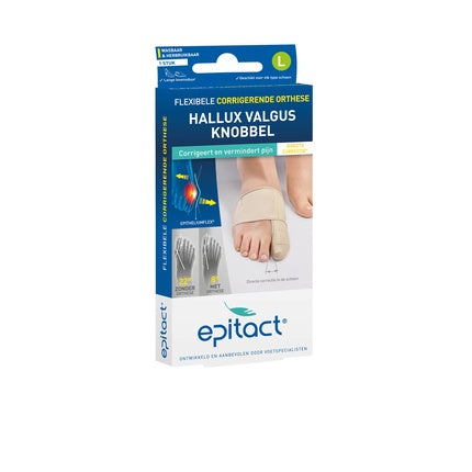 Epitact Hallux Valgus Knobbel Corrective, Large, bej, pentru degetul mare
