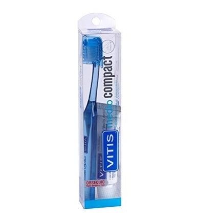 Set curățare orală Vitis Compact Medio Cep + Blanq 15ml