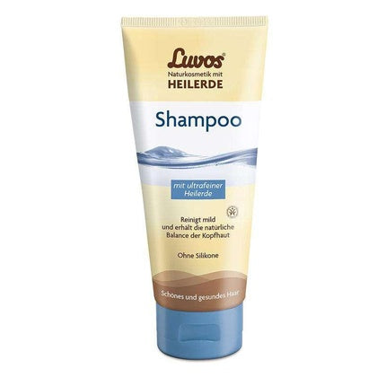 Șampon Luvos cu Heilerde, ambalaj tub, capac albastru