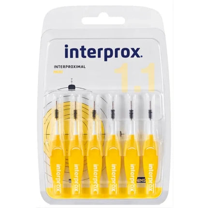 Interprox Interproximal Mini, intercalare interdentara, 6 unitati, culoarea galbena