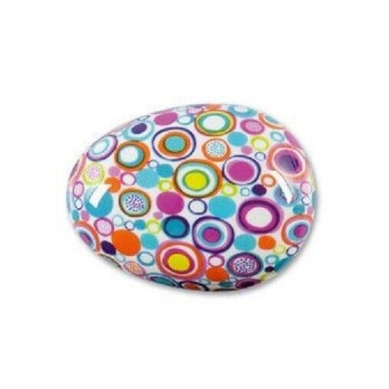 Perie De Păr Detangling Top Choice, Design Cerculețe Multicolore, Plastic