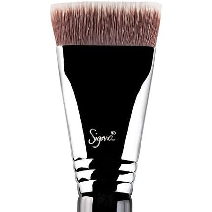 Pensulă Contur Sigma Beauty F77 Chisel and Trim pentru Blush, Bronzer sau Contur
