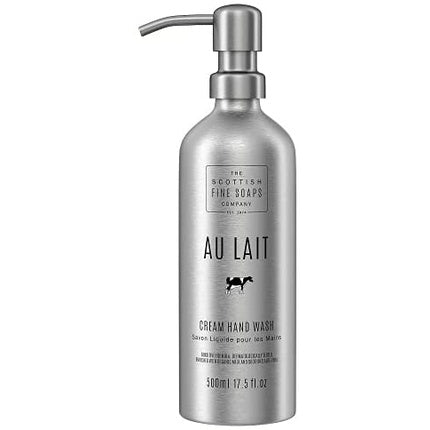 Spălare de Mâini Au Lait, Scottish Fine Soaps, 500ml, Ambalaj Aluminiu, Pompă Metalică