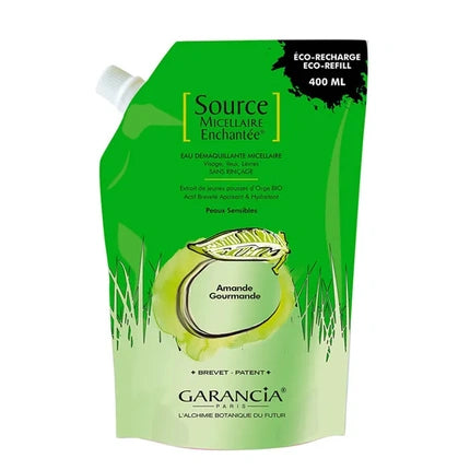 Apa Micelară pentru Demachiere, Garancia, Source Enchant Almond Ecorefill, 400ml, Verde