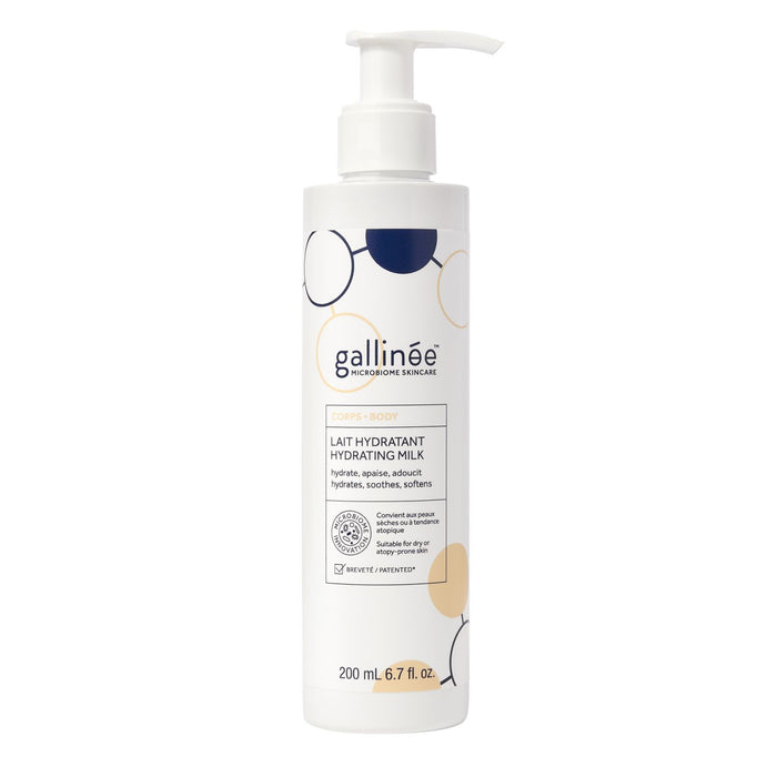 Lapte de corp Gallinee Body Care, hidratant, cu prebiotice, probiotice și postbiotice, 200 ml, tester