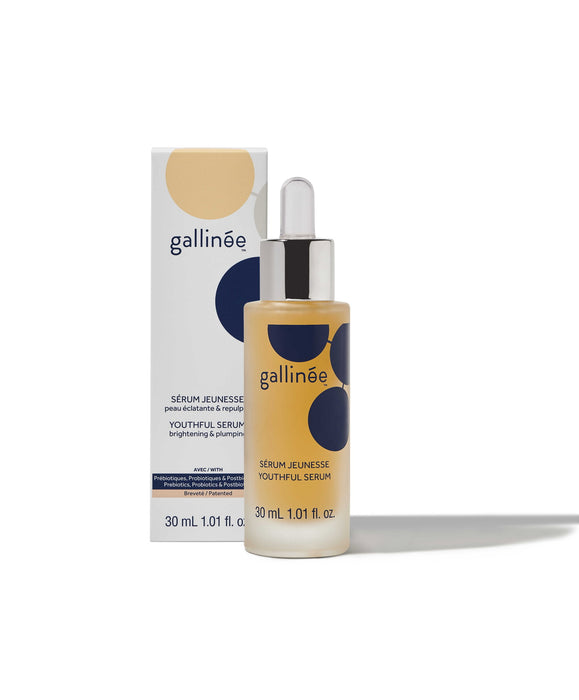Ser Gallinee Microbiome Skincare, antiîmbătrânire, cu prebiotice, probiotice și postbiotice, 30 ml