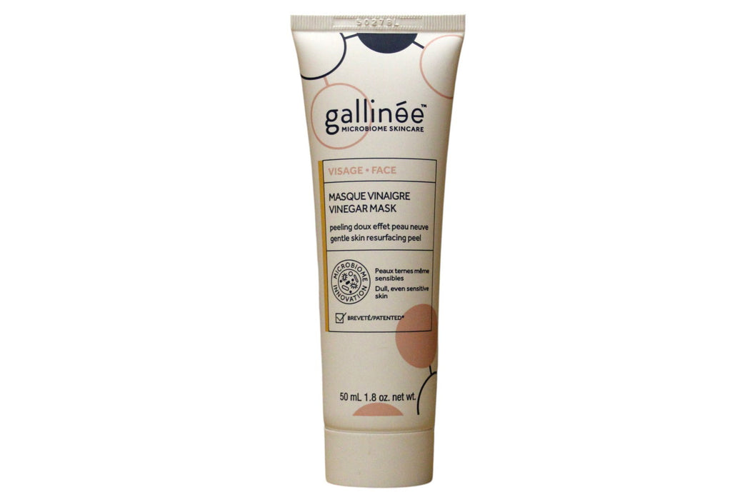 Mască cremă de față Gallinée Microbiome Skincare, exfoliantă, cu oțet, 50 ml