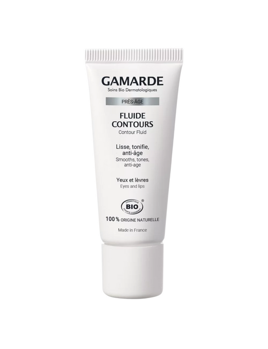 Fluid pentru conturul ochilor și buzelor Gamarde Fluide Contours, antiîmbătrânire, bio, 20 ml