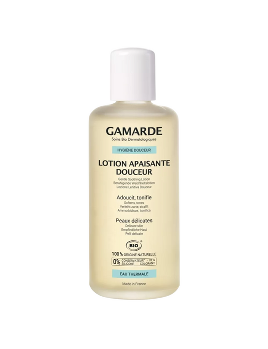 Loțiune tonică Gamarde Lotion Apaisante Douceur, calmantă, bio, pentru piele delicată, 200 ml