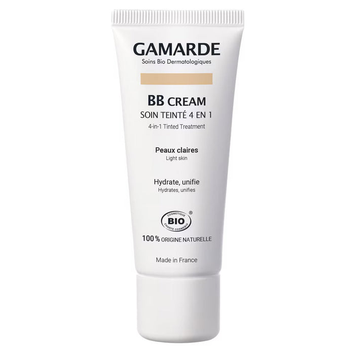 Cremă BB Gamarde Bio, 4 în 1, pentru ten deschis, 40 ml